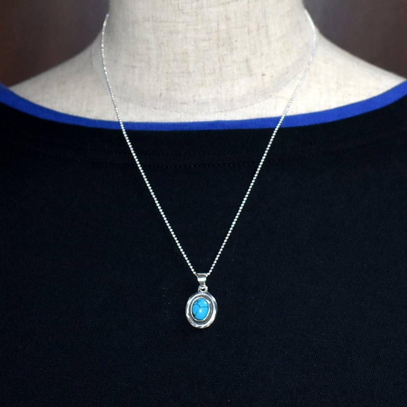 天然石ターコイズ シルバー ペンダントトップ No-07 | シルバー