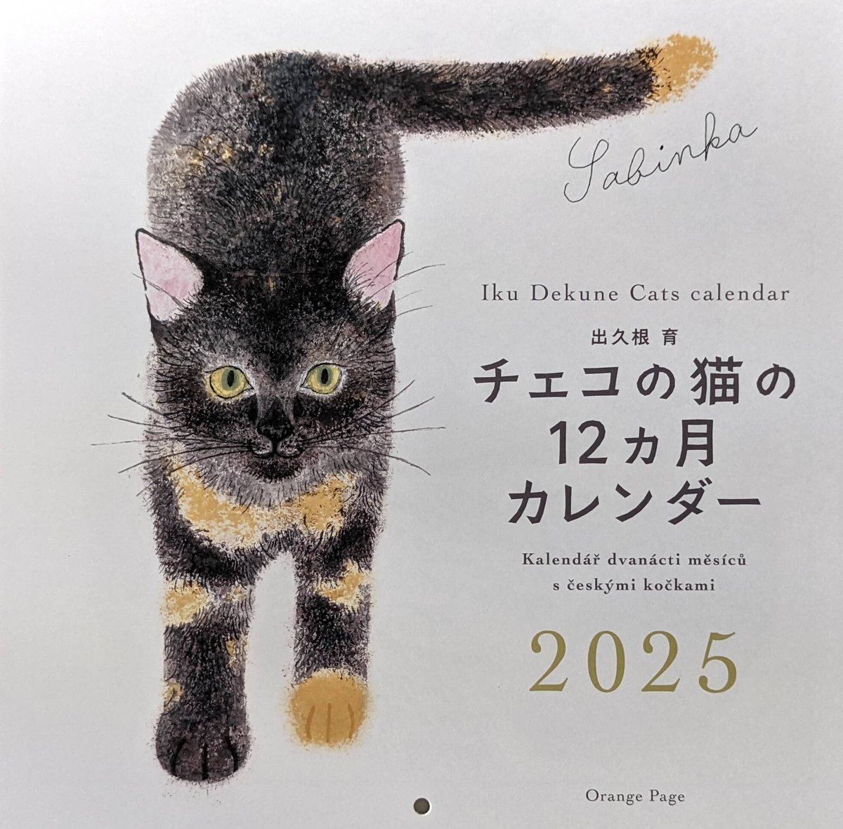 出久根育カレンダー2025「チェコの猫の12ヶ月」 | nowaki