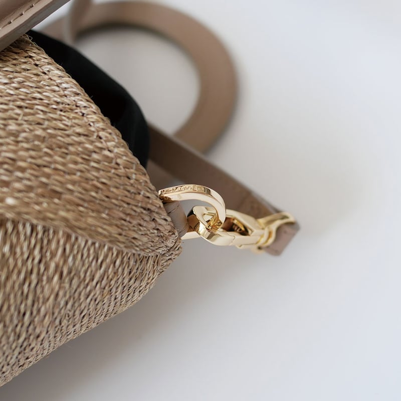 VIOLAd'ORO｜ヴィオラドーロ ｜アバカメッシュ 2WAYバケットバッグ｜V