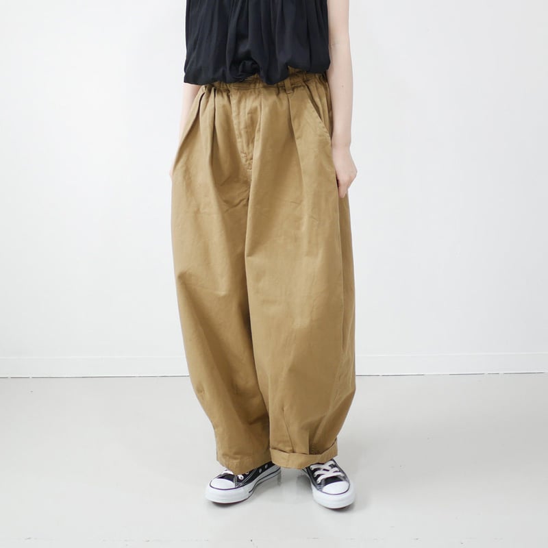 HARVESTY｜ハーベスティ | チノクロスサーカスパンツ | カーキベージュ