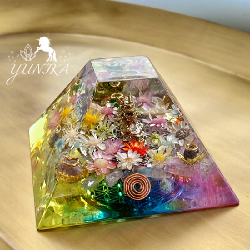 邪気を退け財を呼び込む四霊獣〜龍亀(ロングイ)オルゴナイト・限定