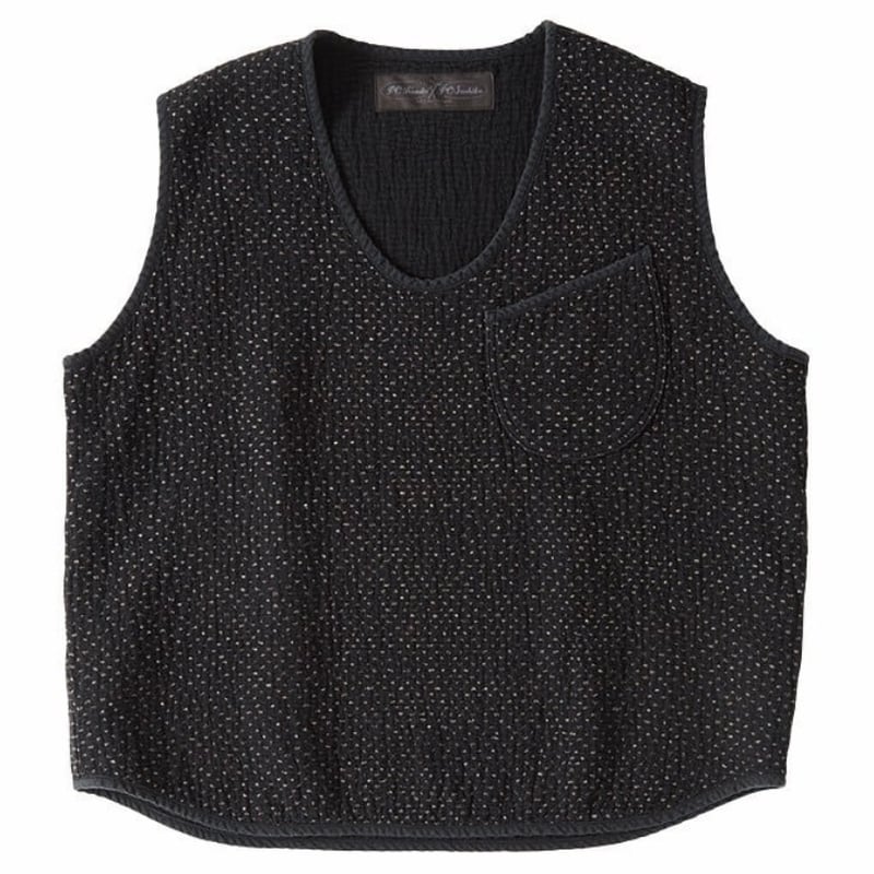 PORTER CLASSIC, NEW SASHIKO PULLOVER VEST | Pur