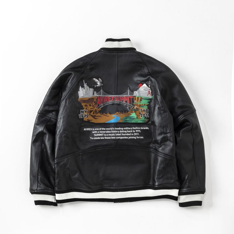 AVIREX × SUMMIT LEATHER VARSITY JACKET | SUMMIT