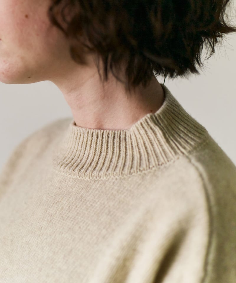M-［medium］ウールカシミヤハイネックセーター Ivy / ベージュ | days