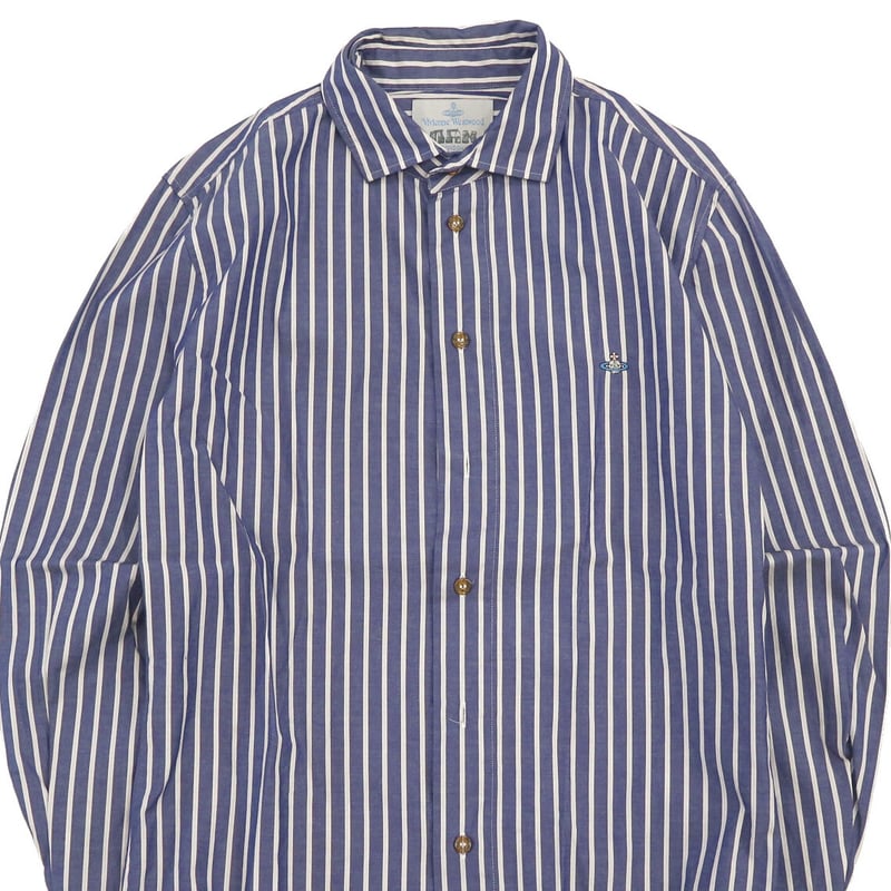 Vivienne Westwood MAN コットン ストライプ シャツ 46サイズ | Da