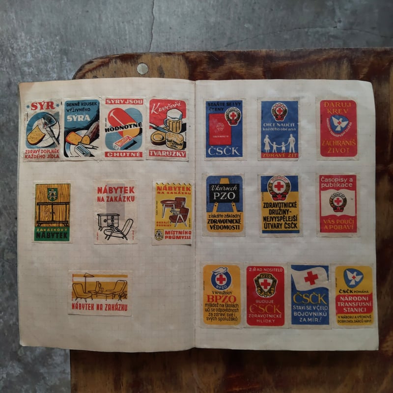 チェコのマッチラベル帳／スクラップブック | Gemisch