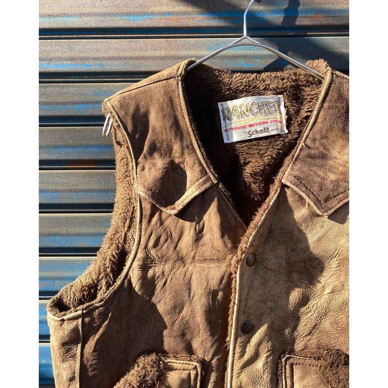 USED] Schott RANCHER スエード×ボア ベスト | garden730