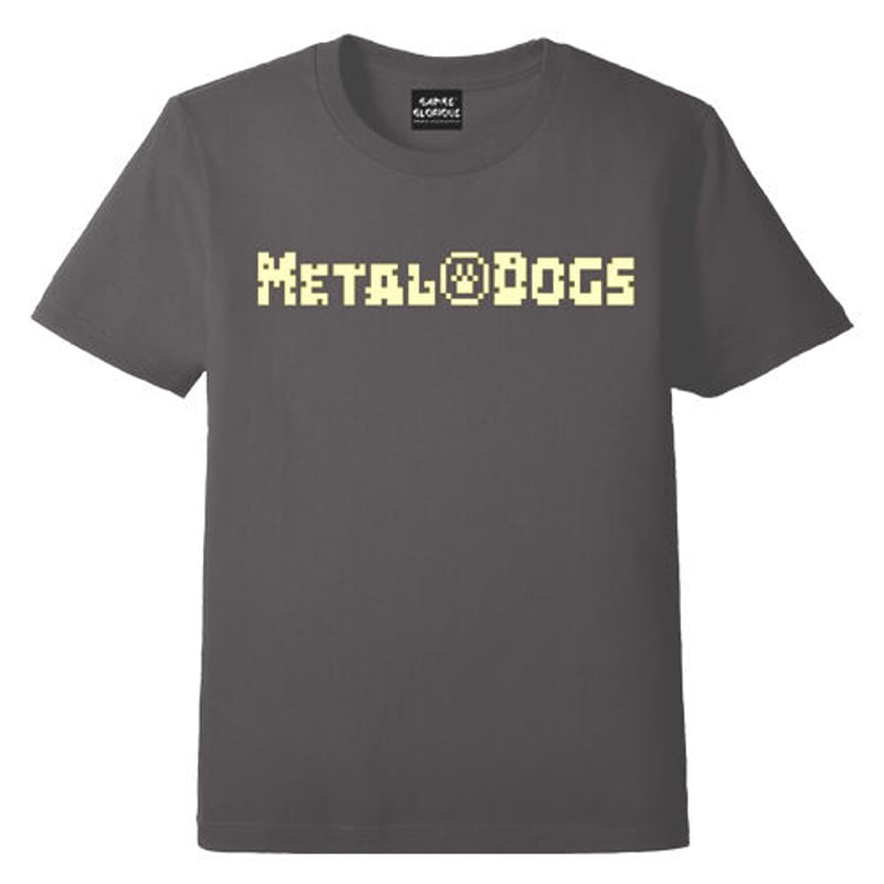 SOLD OUT】メタルドッグス PIXEL Tシャツ -チャコール- | games-g