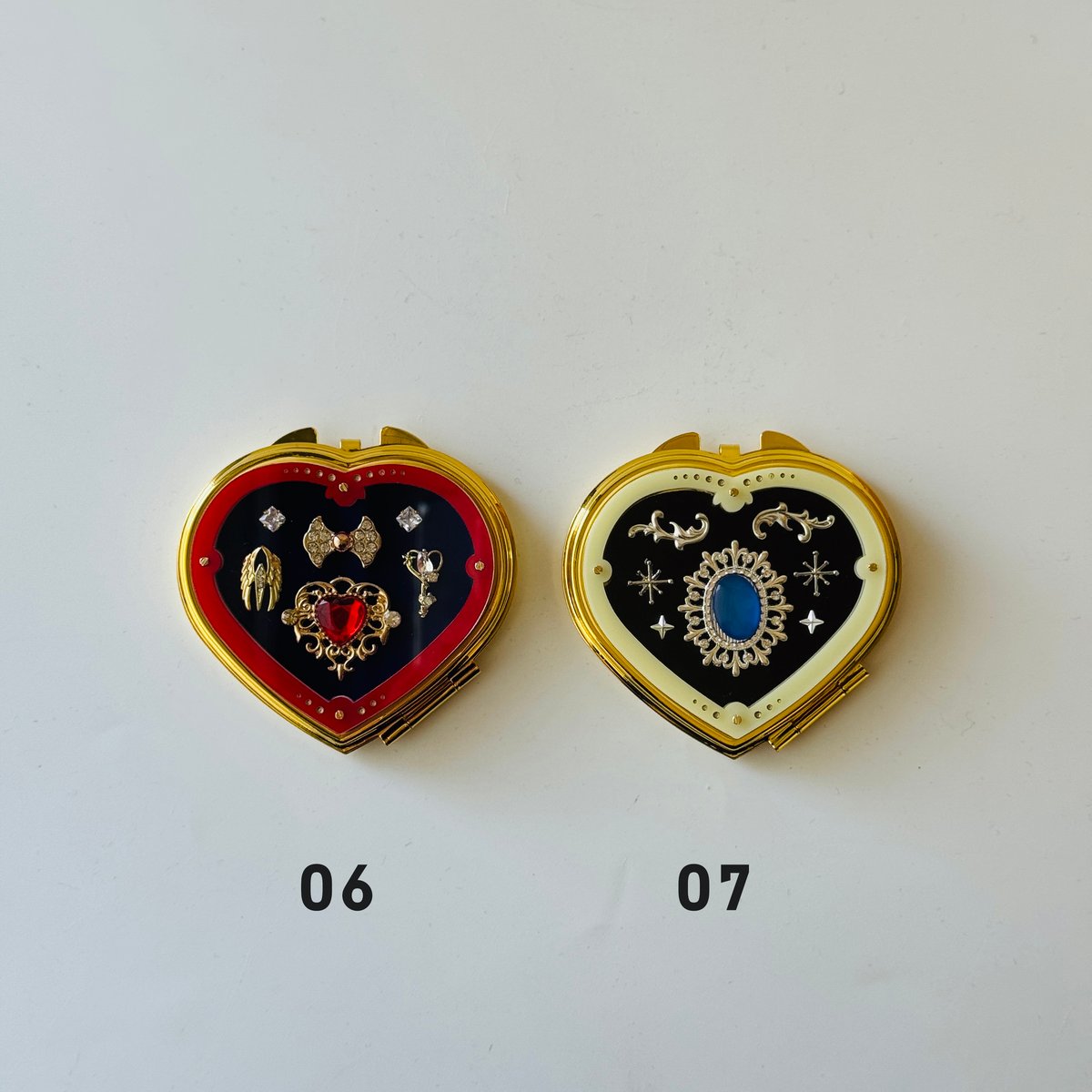 卒業生代表 ／ ミニ宝石箱ミラー ｜ハート | はちみせ （83）