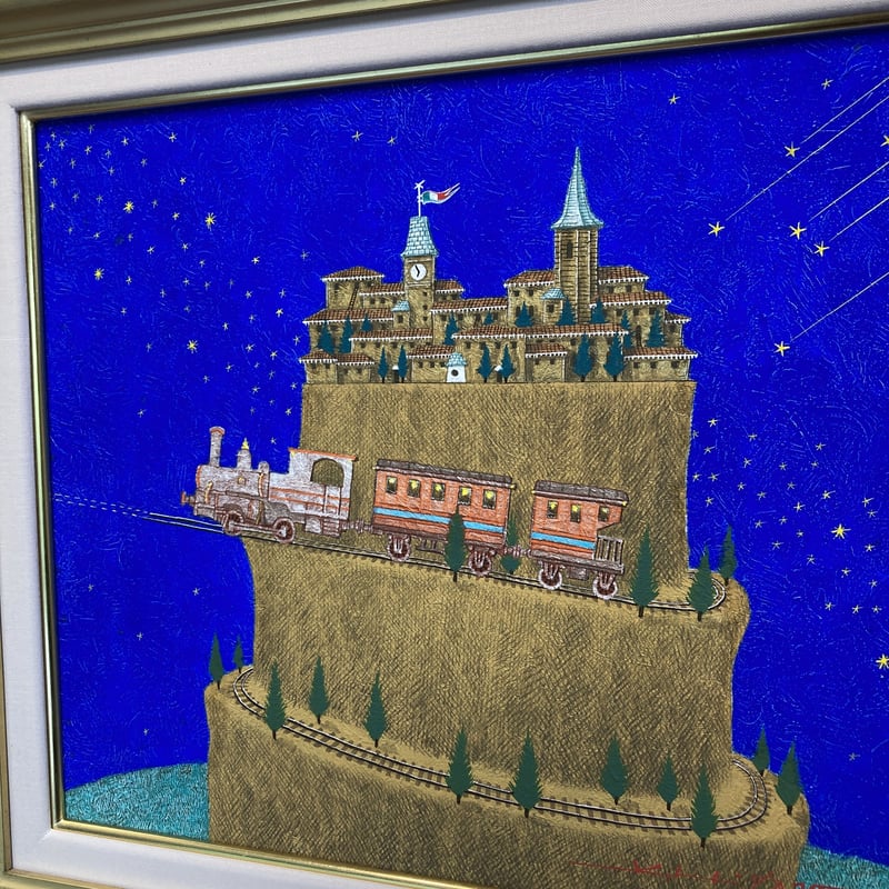 旅のはじまり」テンペラ画 | ようこそ！ アトリエ・ルネッサンス