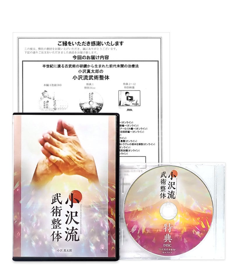 小沢流武術整体】小沢真太郎 整体DVD 手技DVD 治療院マーケティング