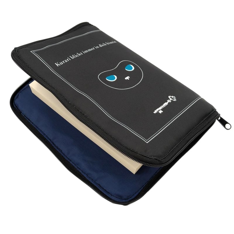 ブックカバーポーチ文庫サイズ くらり柄（ブラック） | 東京創元社