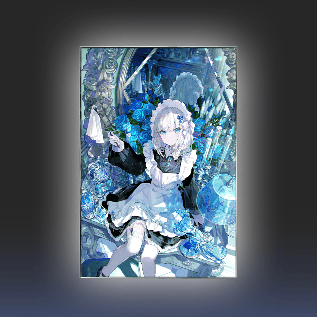 藤ちょこ 直筆サイン メイドと青透館 ジークレー 複製原画 絵師 にじ