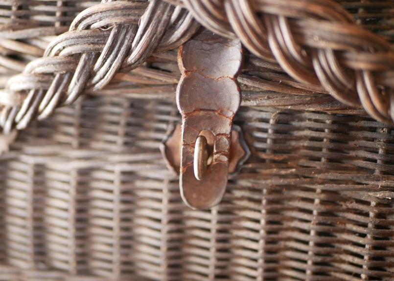 パニエ フランスの古いかご バスケット フランスアンティーク