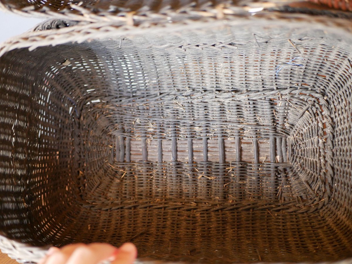 パニエ フランスの古いかご バスケット フランスアンティーク