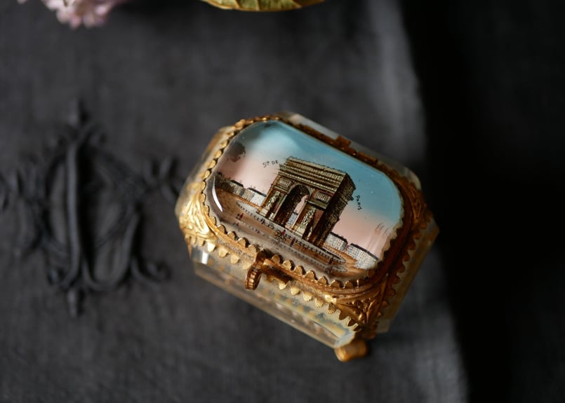 凱旋門 フランスアンティーク ジュエリーケース ジュエリーボックス