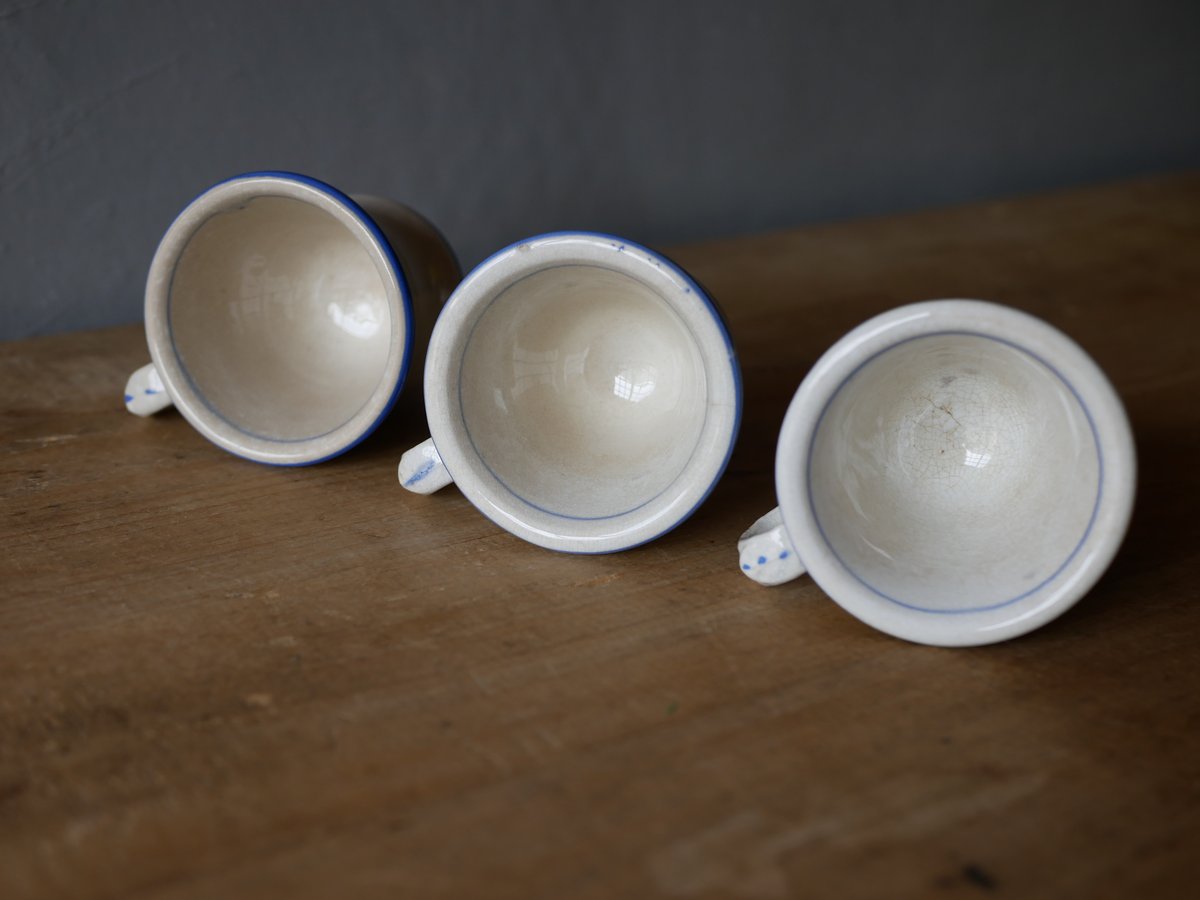 希少 19世紀 フランス アンティーク コーヒーカップ ブリュロ ティー