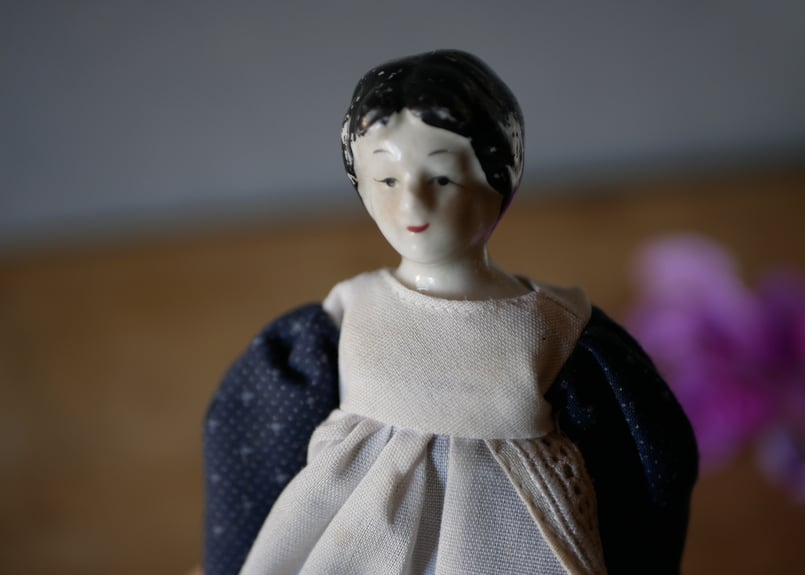 チャイナヘッド ドール お人形 アンティークドール アンティークのある