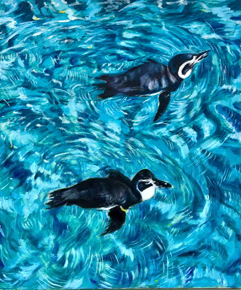 油彩 F10 ずっと一緒 | nuancebeans