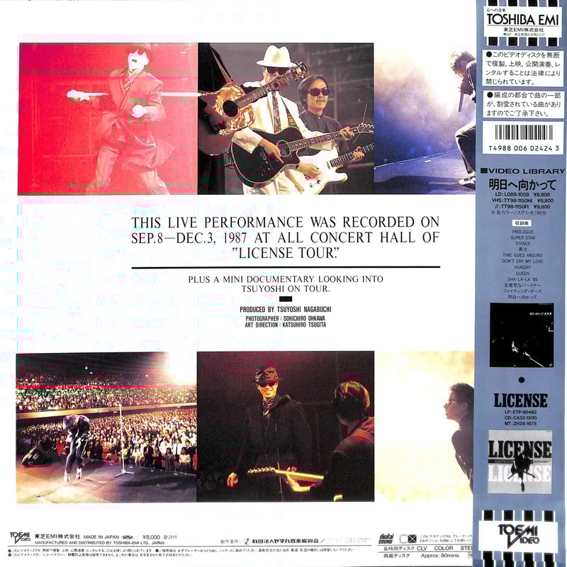 長渕剛 / ライセンス [発売年:1988年][※品番:L080-1110](Laser Di