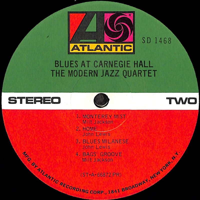 The Modern Jazz Quartet / Blues At Carnegie Hal