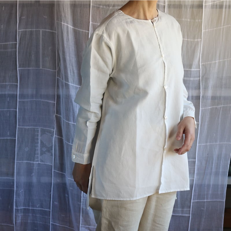 SH-98 大麻ワイドシャツ（高密度）白 ／MITTAN | furacoco