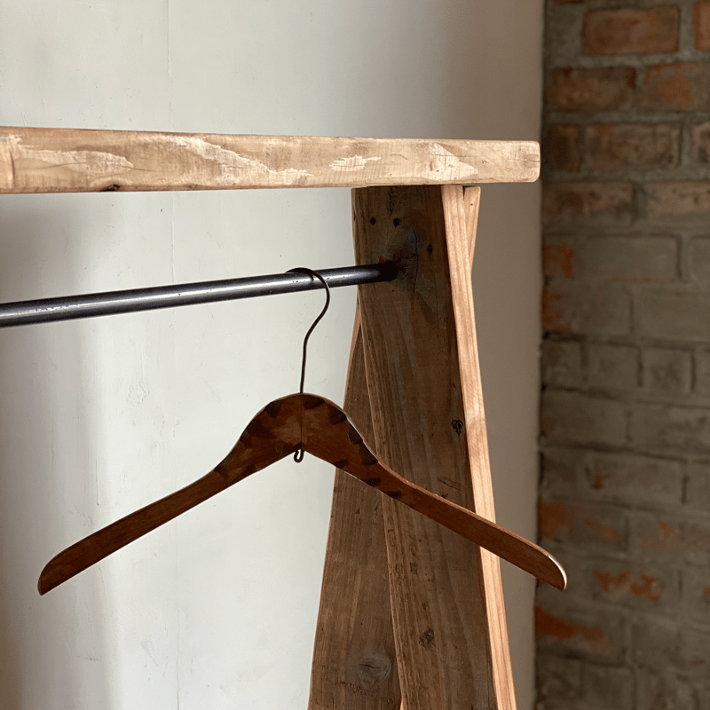 数量限定 MHA 古材 ハンガーラック シンプル 木製 クロージングラック