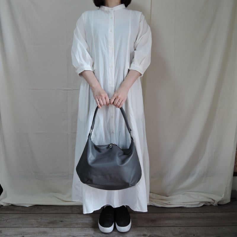 nil】レザー ワン ショルダー バッグ グレー nl-027 S | ORZO