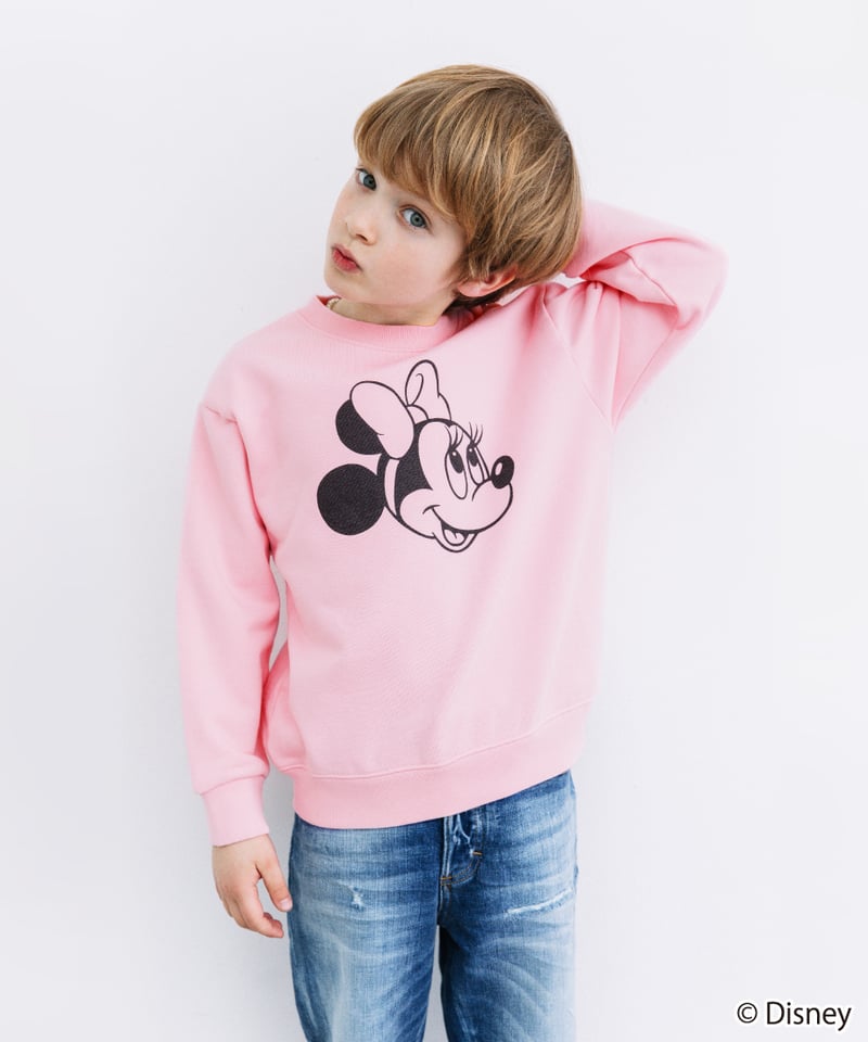 Disney / KIDS SWEAT TOP(ミニー)【WCJ-TD-002PNK02】 |