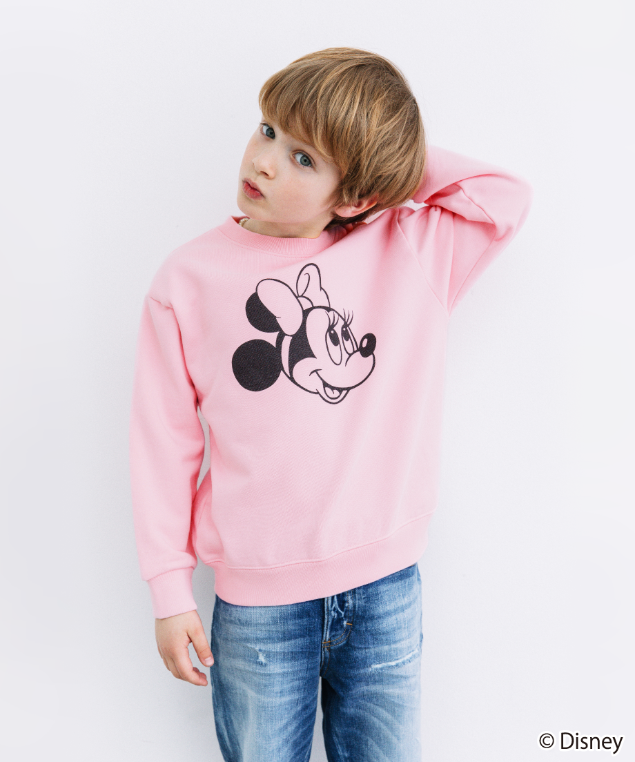 Disney / KIDS SWEAT TOP(ミニー)【WCJ-TD-002PNK02】 |