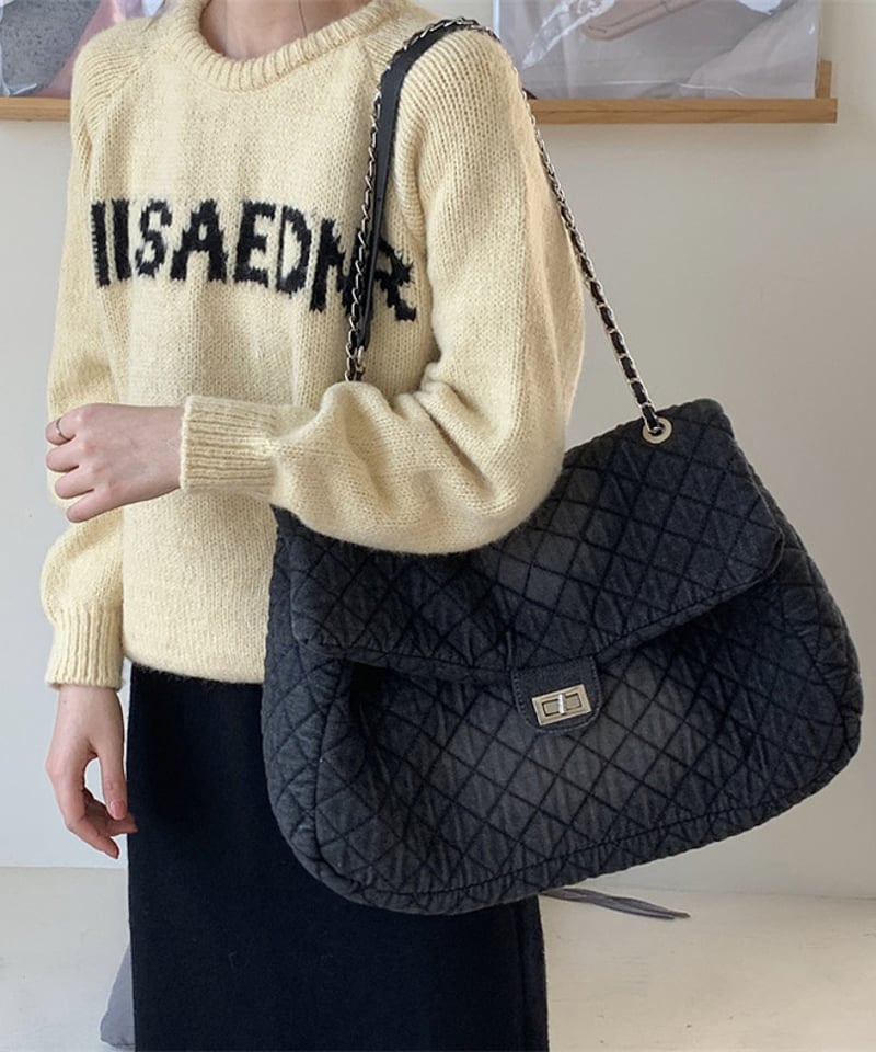 予約販売】キルティングデニムチェーンショルダーバッグ | KISHIKA