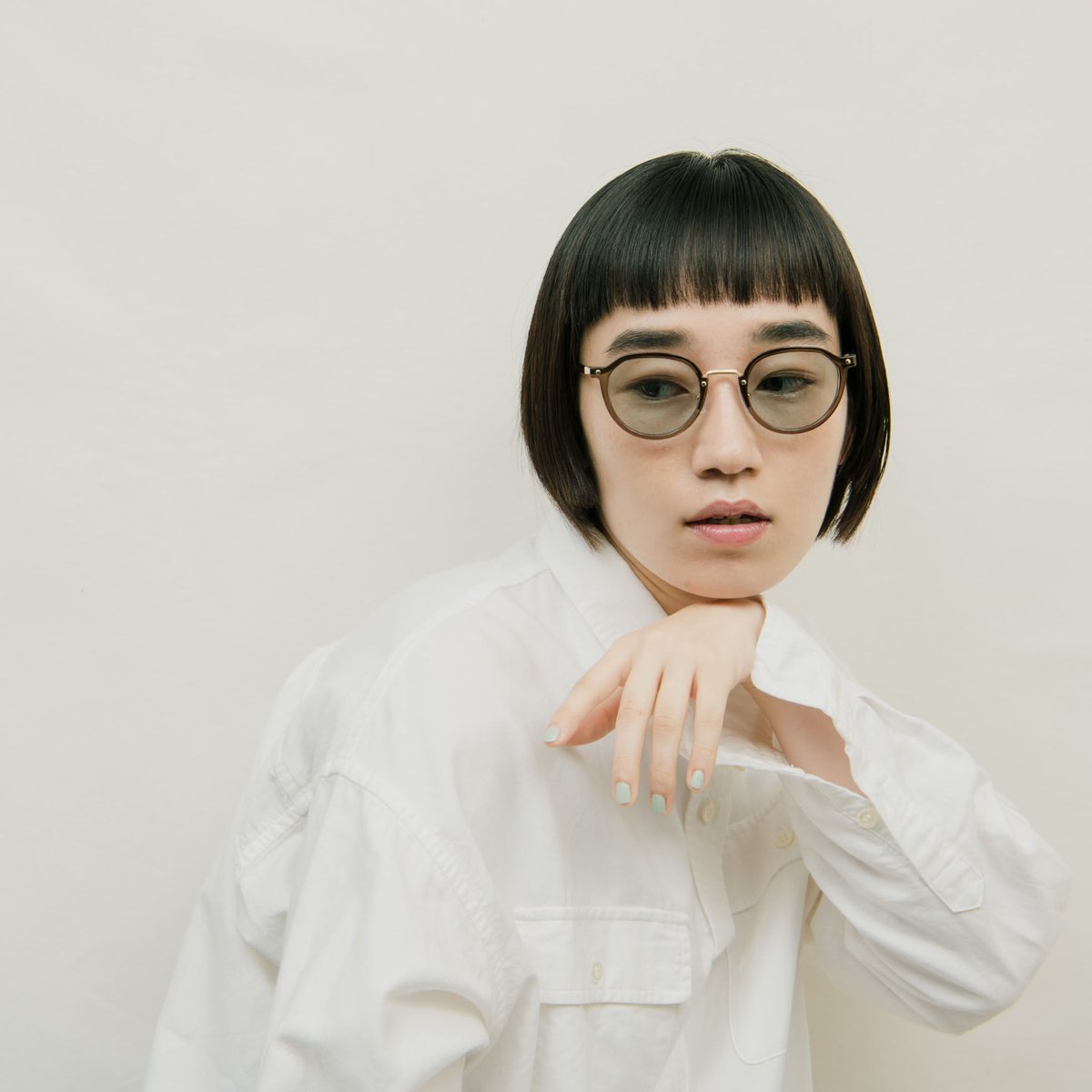 DONNY Gray / Light Green Lens sunglasses 《ダニー グ