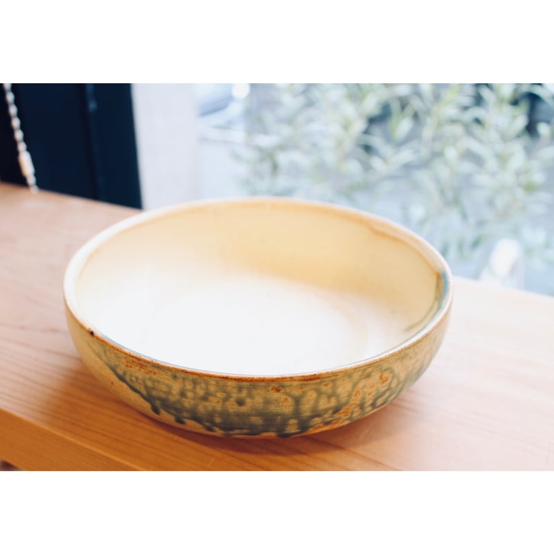 沖縄 大嶺實清さん 緑釉薬 平鉢 大嶺工房 やちむん | BRILLANTE IL SUZU