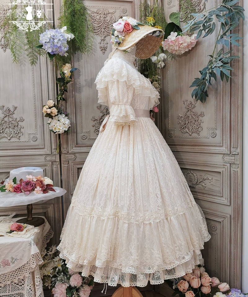 Miss Point 木香薔薇 1.0 レース/花柄 ロング ロリィタドレス