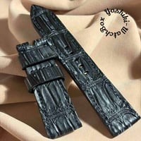 cro-1832 クロコダイル 腕時計ベルトライトブラウン ラグ幅18mm cro