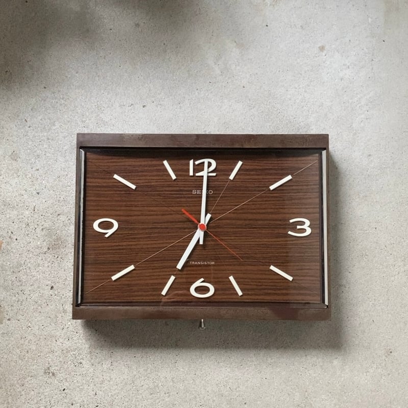 SEIKO セイコー 70s 3針 赤針 木目文字盤 トランジスター TTX-618 昭和