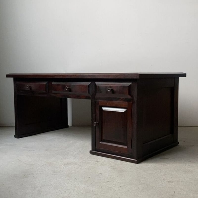 北海道民芸家具 樺材無垢 引出し文机 幅約95cm 座卓 ローデスク ロー