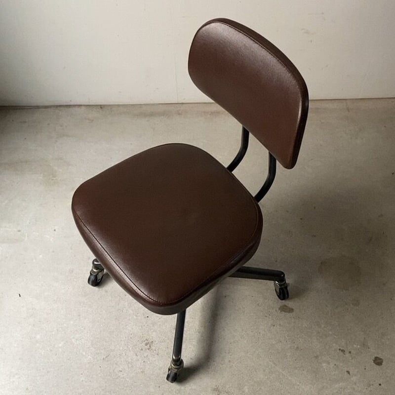 オールド コクヨ 焦茶の事務椅子 ヴィンテージオフィスチェア