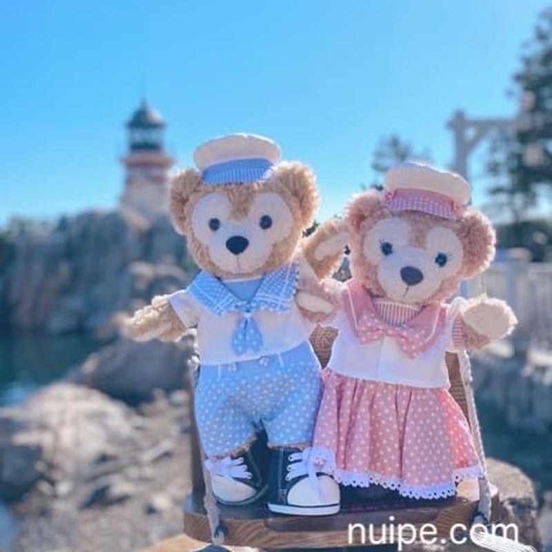 ダッフィー・シェリーメイサイズ】セーラー服（スクエアカラー）の型紙