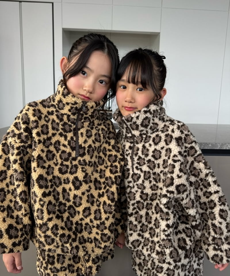 Melia.original】Leopard half zip setup -トップス- |