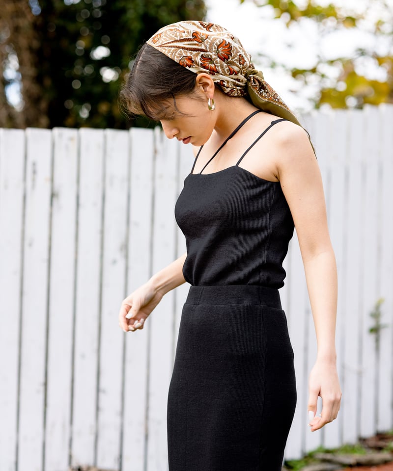 綿麻アシンメトリーキャミソール | GLASSY SEA