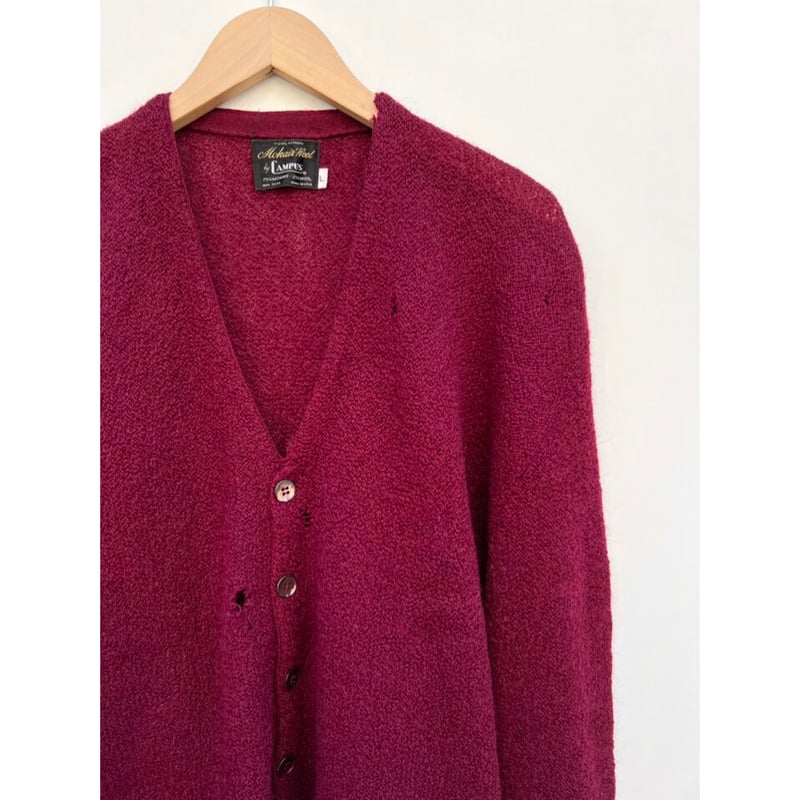 60s CAMPUS MOHAIR CARDIGAN MADE IN USA 🇺🇸 Size