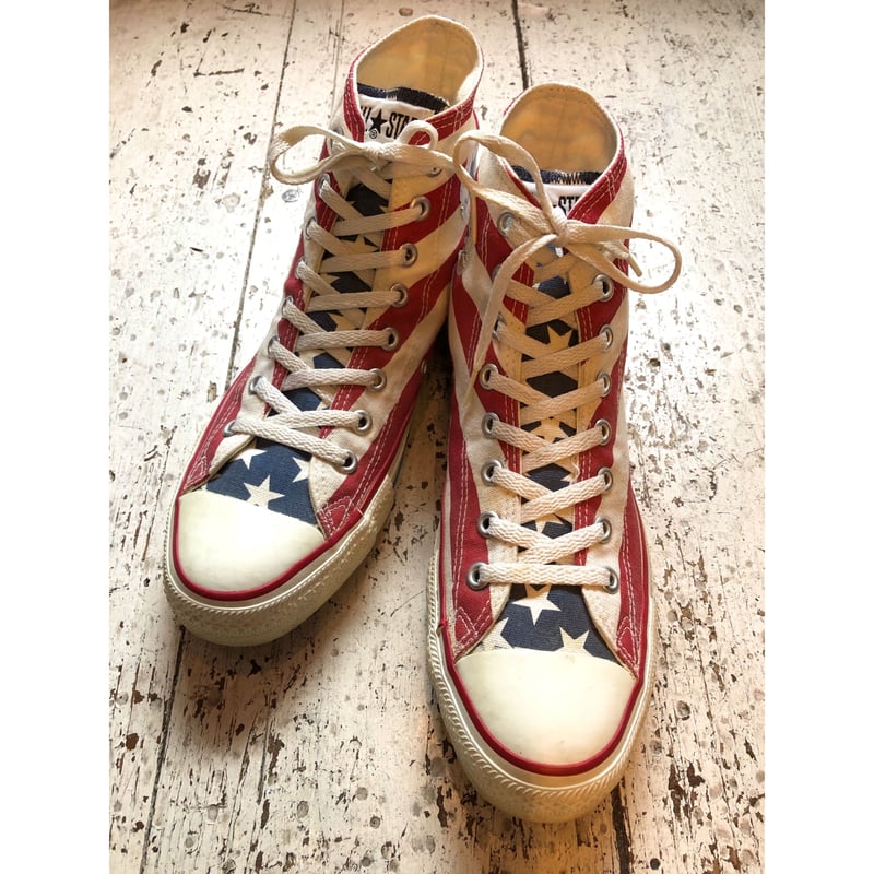 90s CONVERSE ALL STAR HI 星条旗 MADE IN USA 🇺🇸 Si