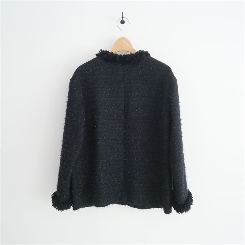 2023 / UNITED ARROWS / ファンシーツイード ノーカラー ジャケット /