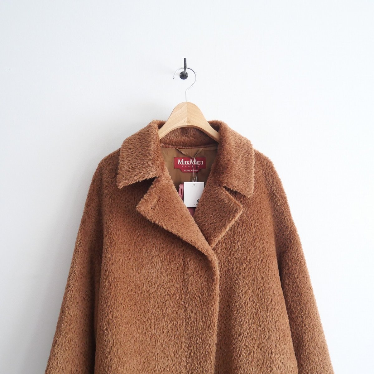 ▽マックスマーラ【36】ストゥディオ アルパカシャギーコート ミドル