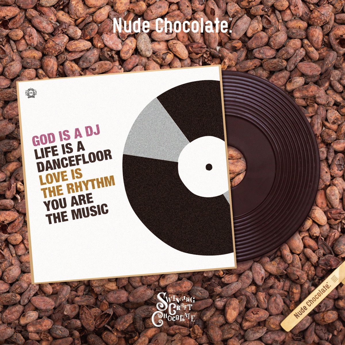 GOD IS A DJ」7インチレコードチョコレート | rit. craft chocol