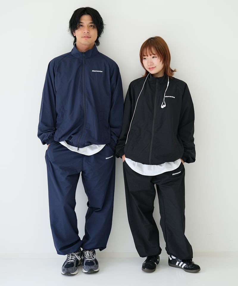 Black】nylon track jacket | Memento