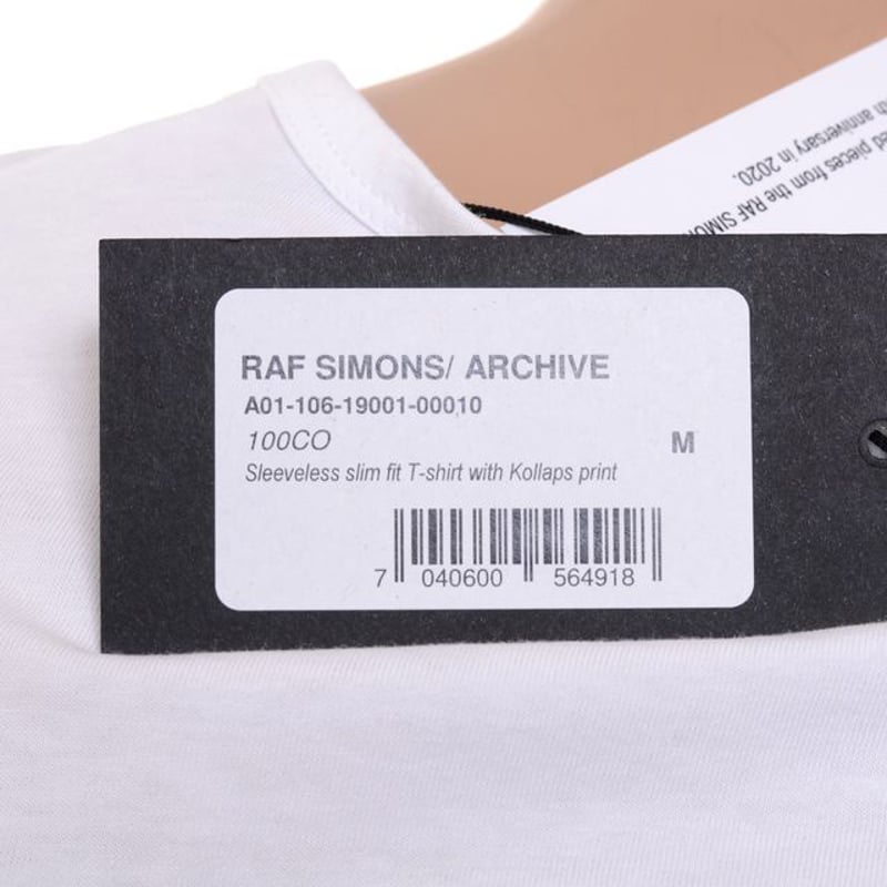 ラフシモンズ RAF SIMONS ARCHIVE REDUX Sleeveless slim