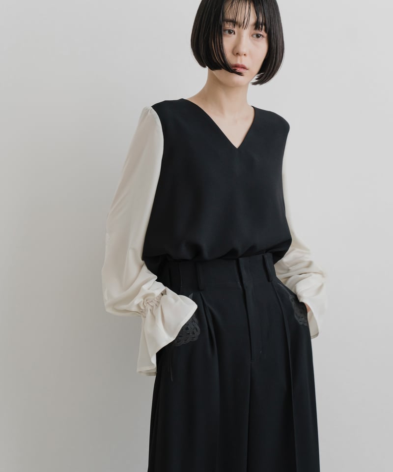 花を着るセットアップ 〈ブラウス〉【白木蓮】 | iCONOLOGY