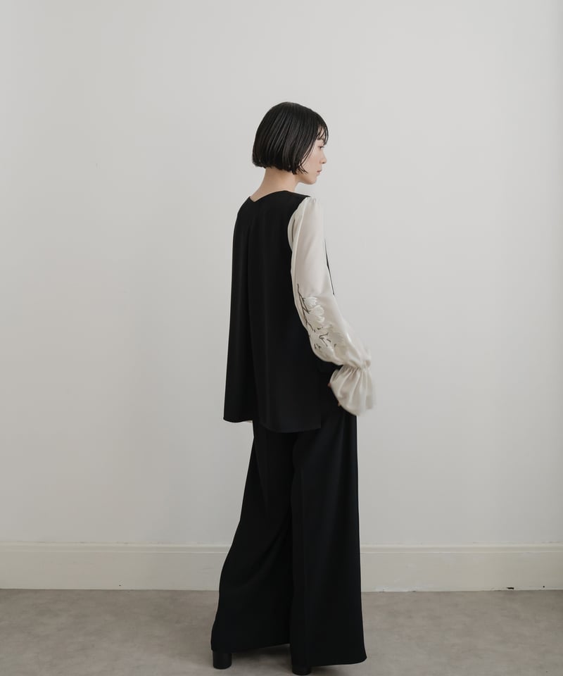 花を着るセットアップ 〈ブラウス〉【白木蓮】 | iCONOLOGY